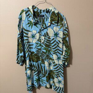 234 – Puritan Men’s 3XL Hawaiian Button-Up Shirt 🌺🌿